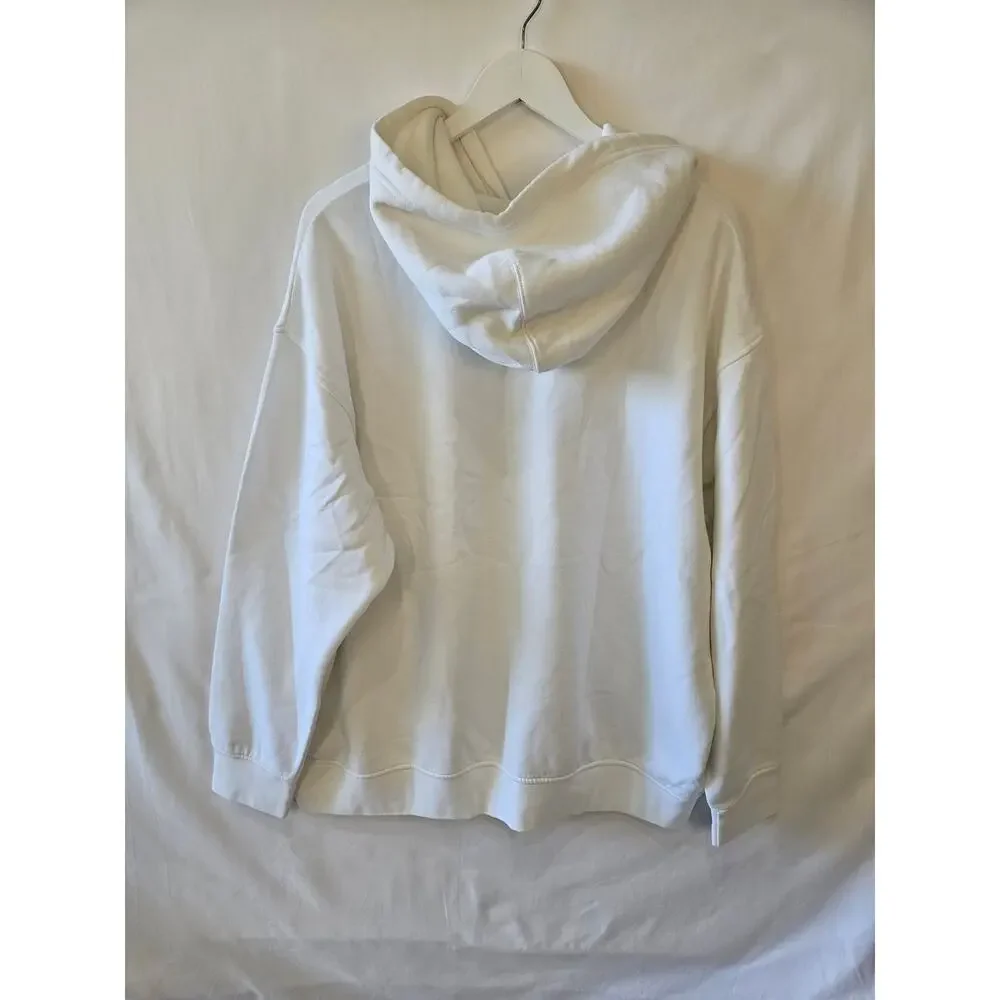Levi's [Smudge] Hoodie White Minimal Sweatshirt Relaxed XL